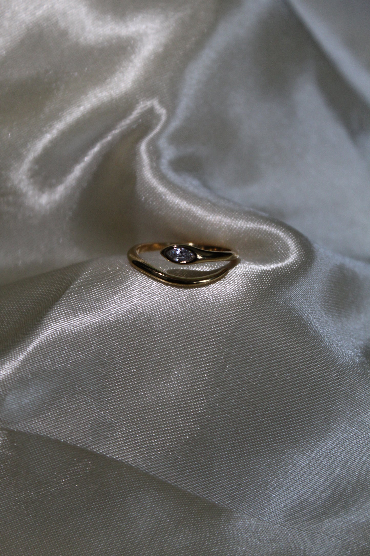 Bague serpent strass