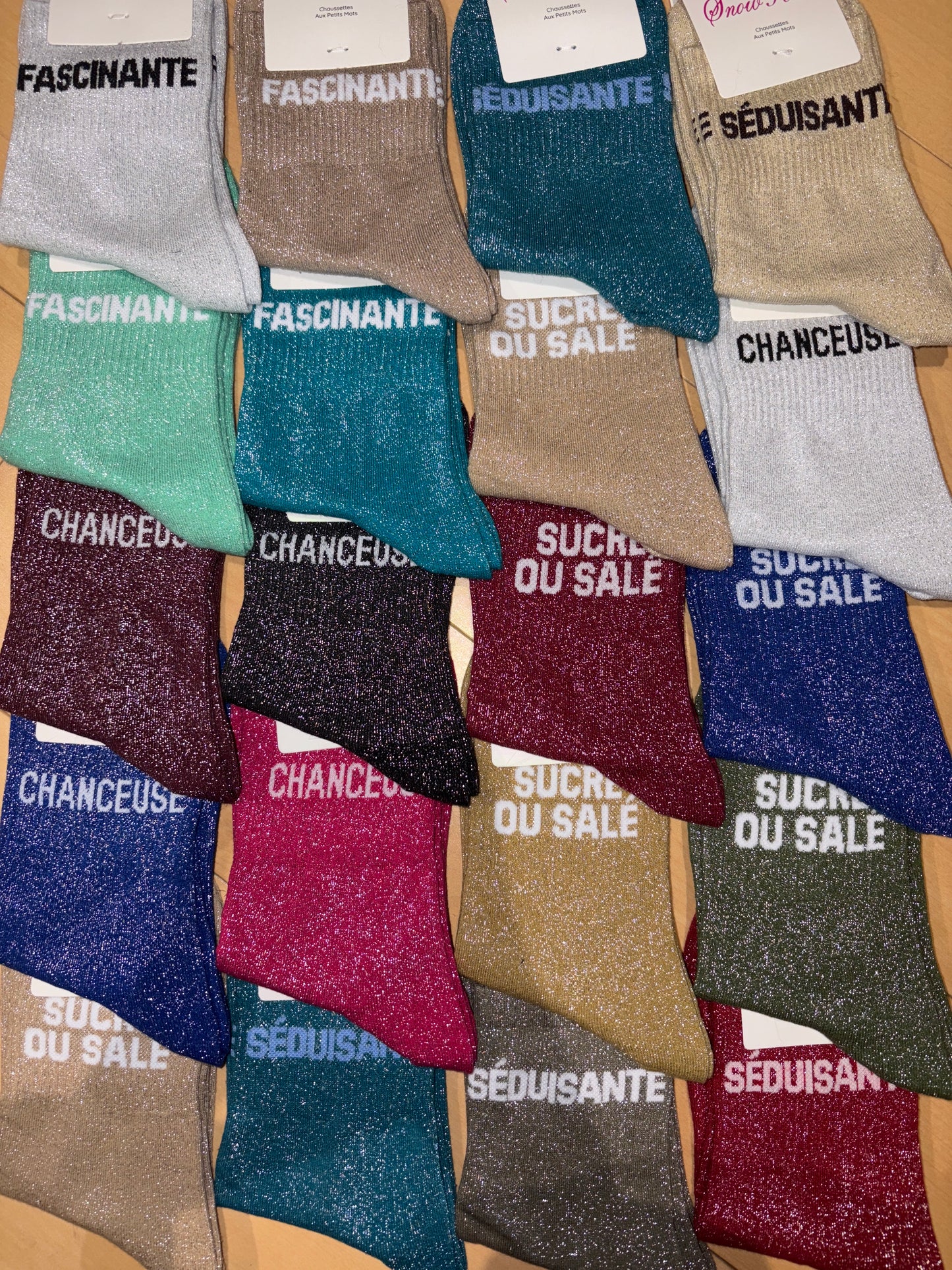 Chaussettes paillettes