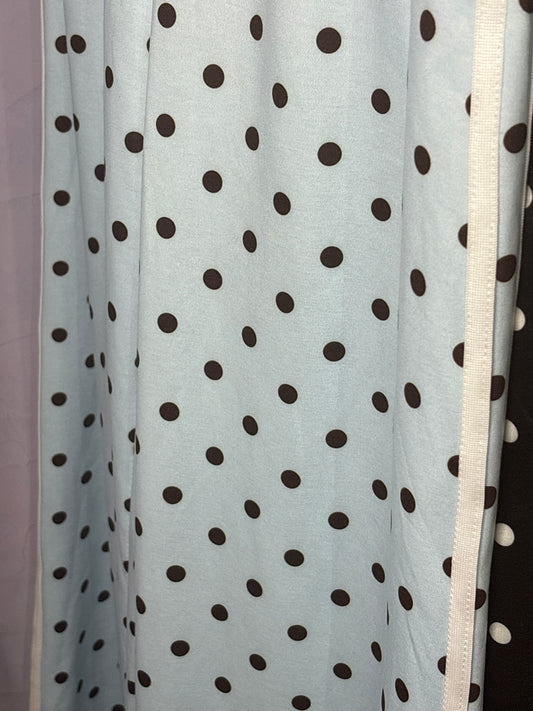 Pantalon à pois bleu