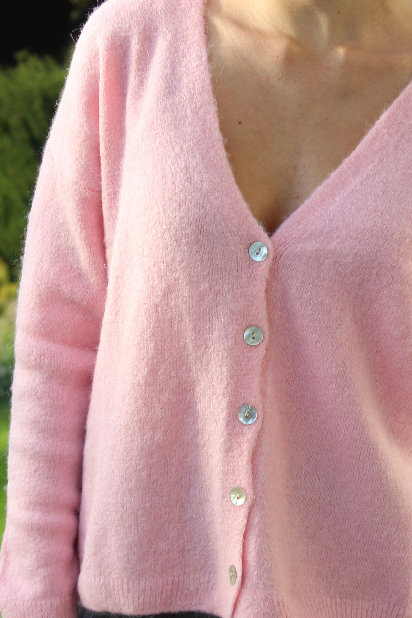 Gilet alpaga rose