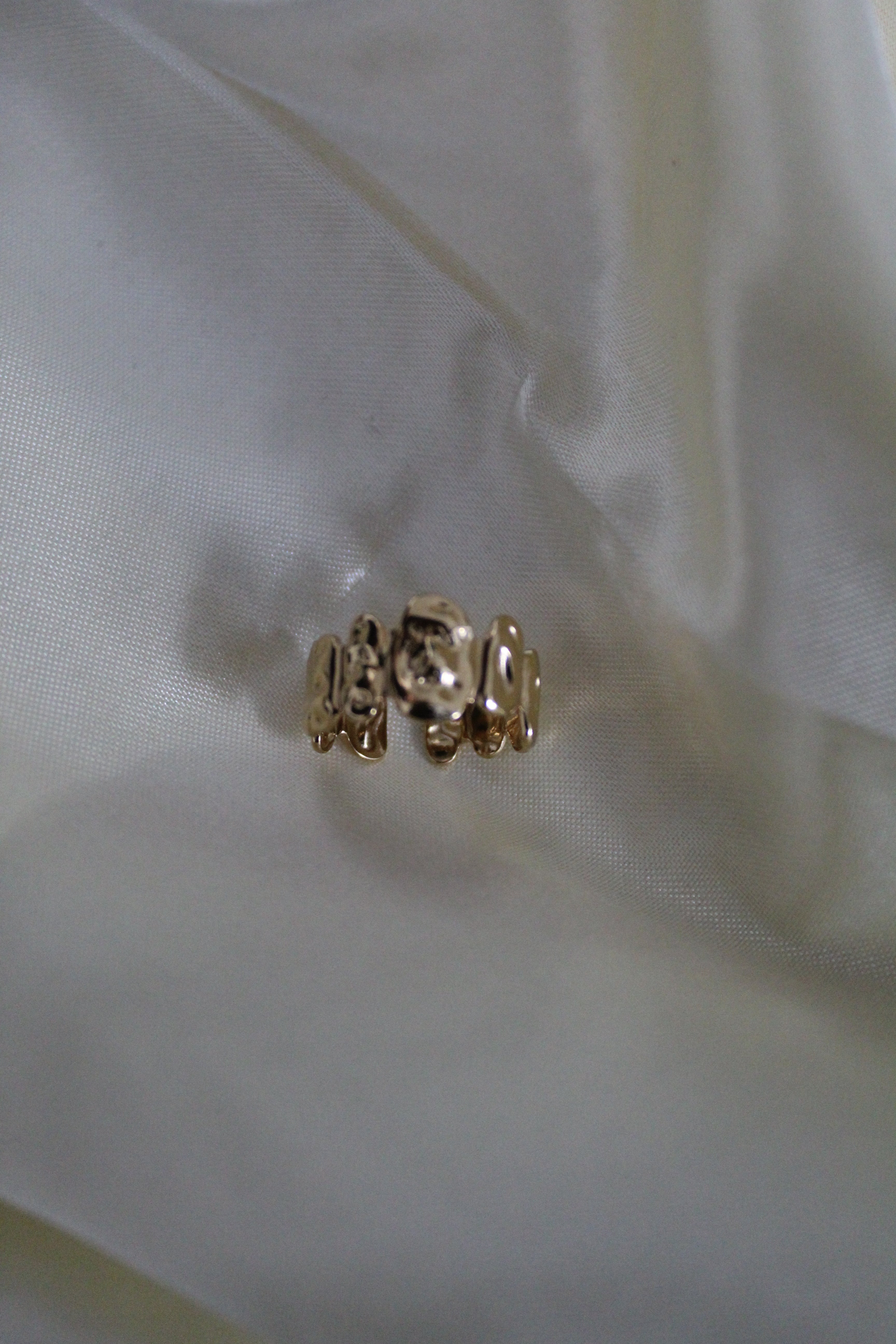 Bague martelée