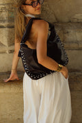 Sac clou argenté - Marron