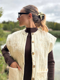 Veste sans manche - Crème