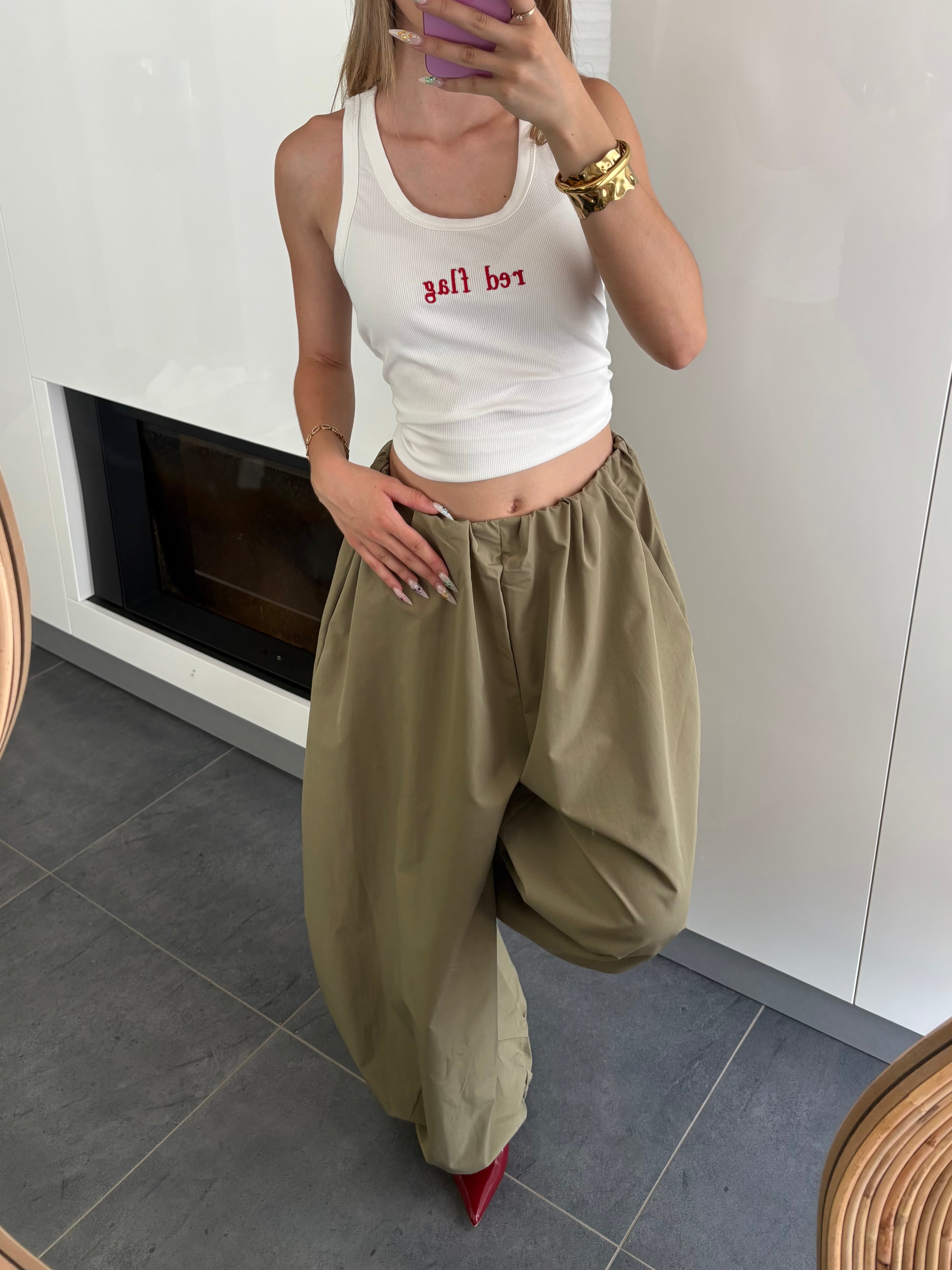Pantalon bouffant - Kaki
