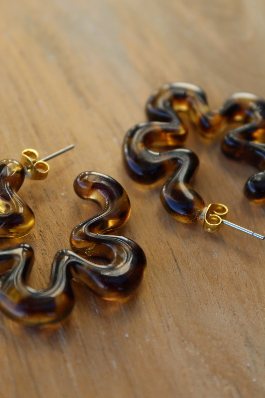 Boucle d’oreilles fleur léopard