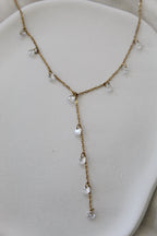 Collier Y strass
