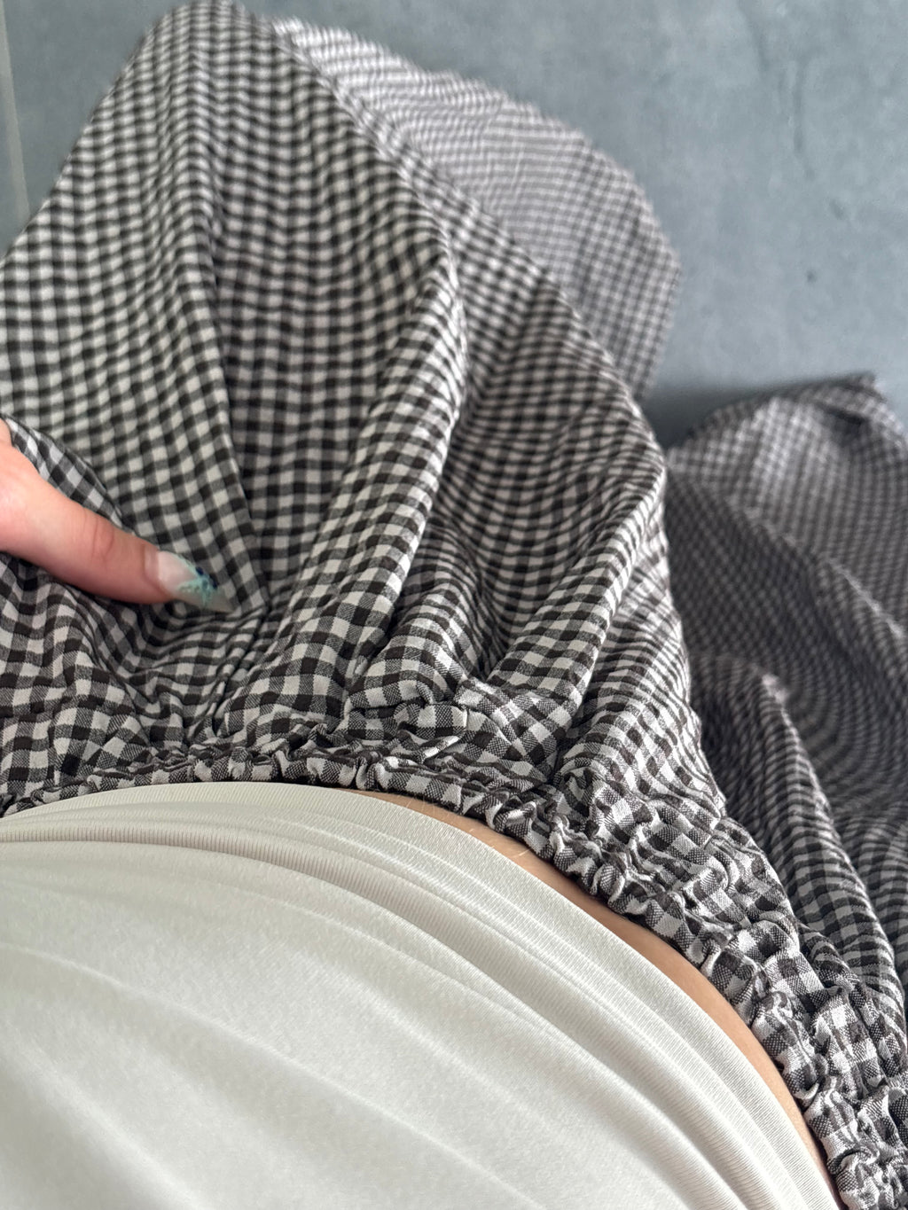 Pantalon carreaux - Marron