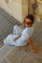 Top basique - Bleu