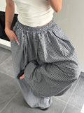 Pantalon carreaux - Marine