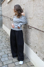 Top manches cloutées - gris
