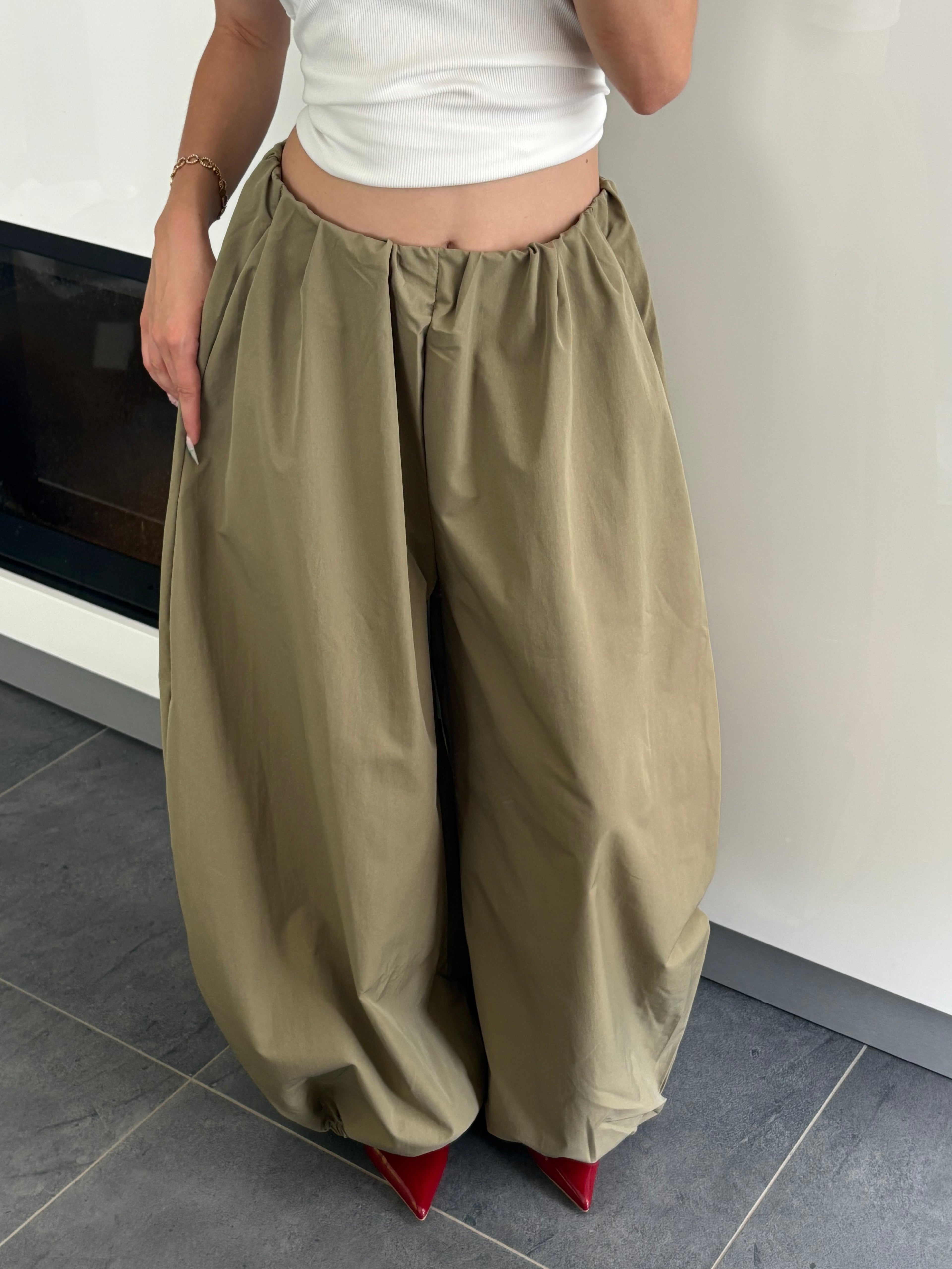 Pantalon bouffant - Kaki