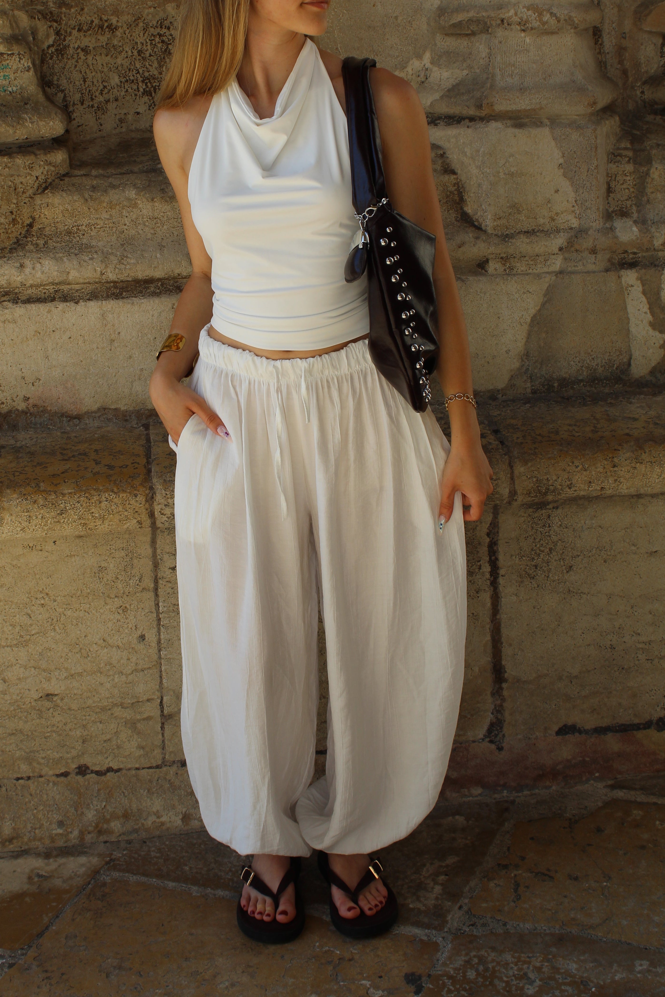 Pantalon ballon - Blanc