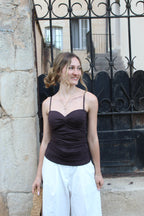 Top Romy - Marron