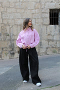 Veste en jean rose