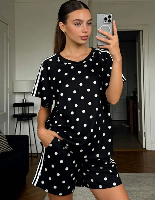 Ensemble à pois noir