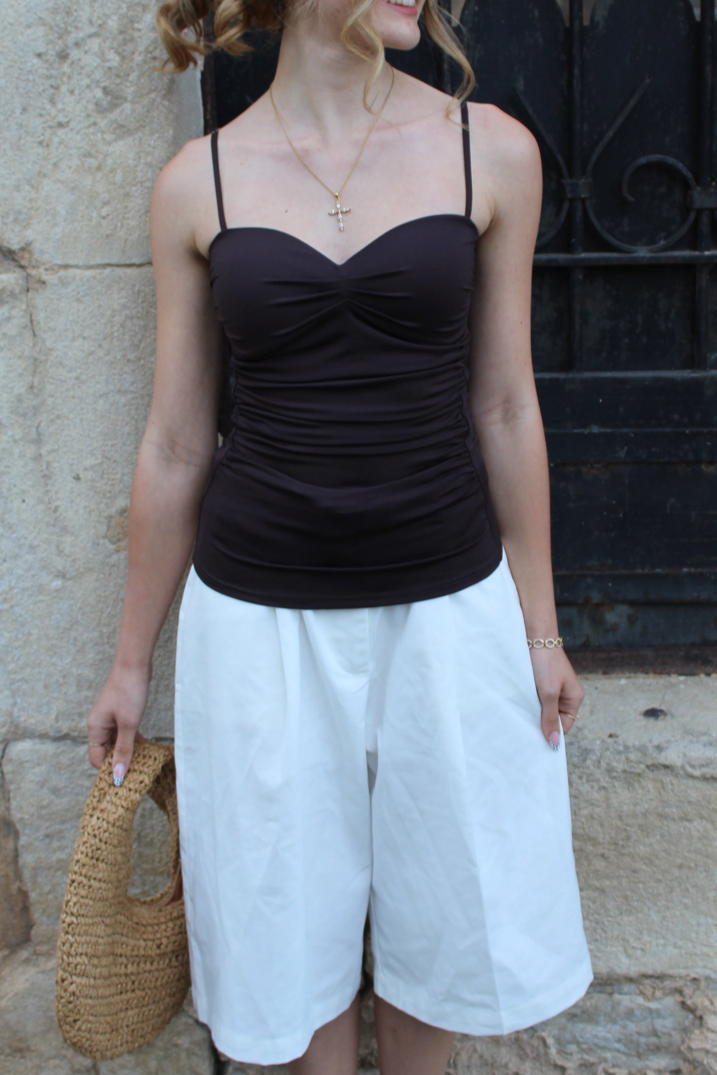 Top Romy - Marron