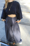 T-shirt oversize - Bleu