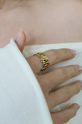 Bague martelée
