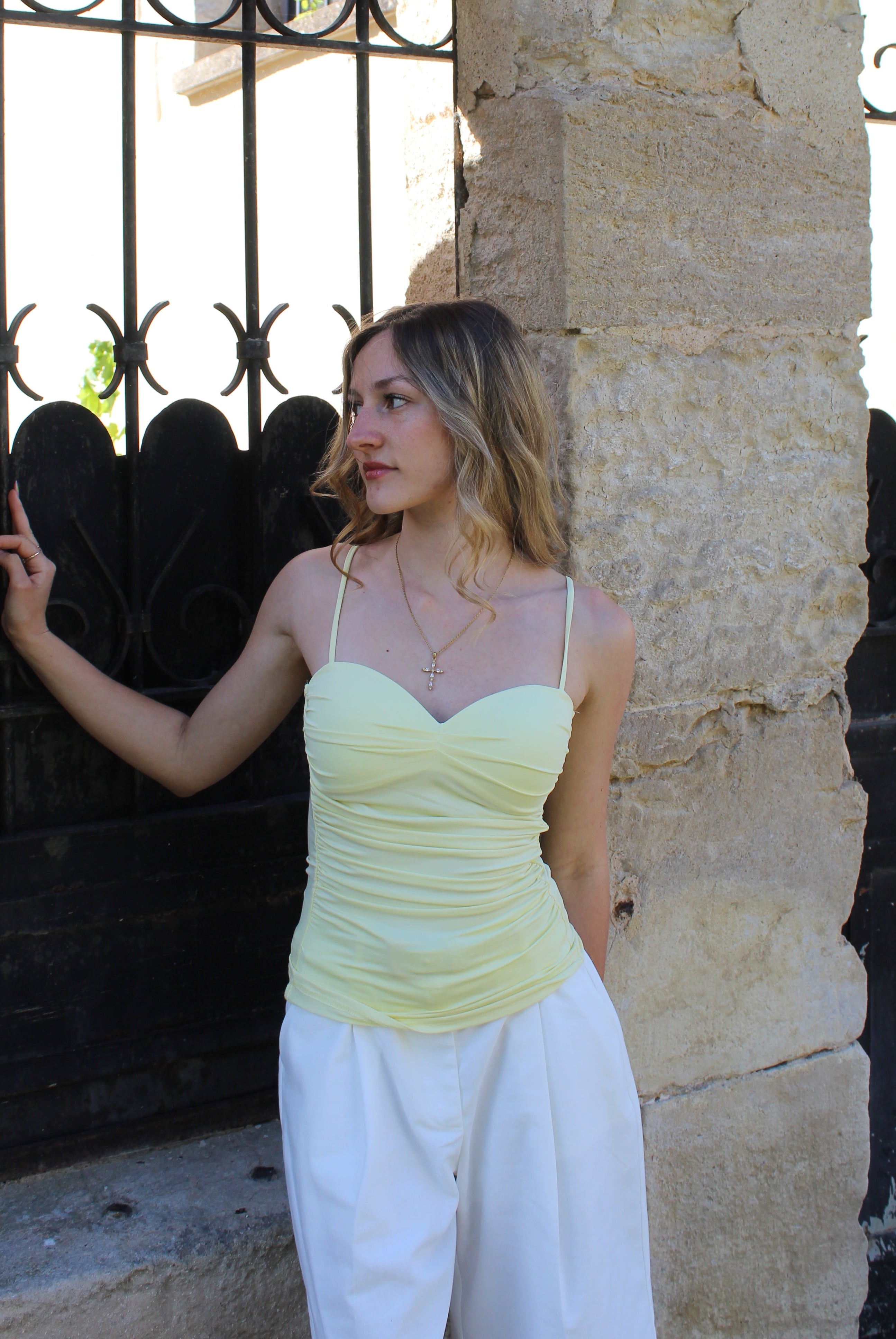 Top Romy - Jaune