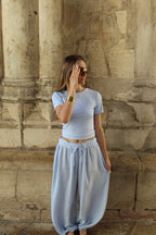 Pantalon ballon vichy - Bleu