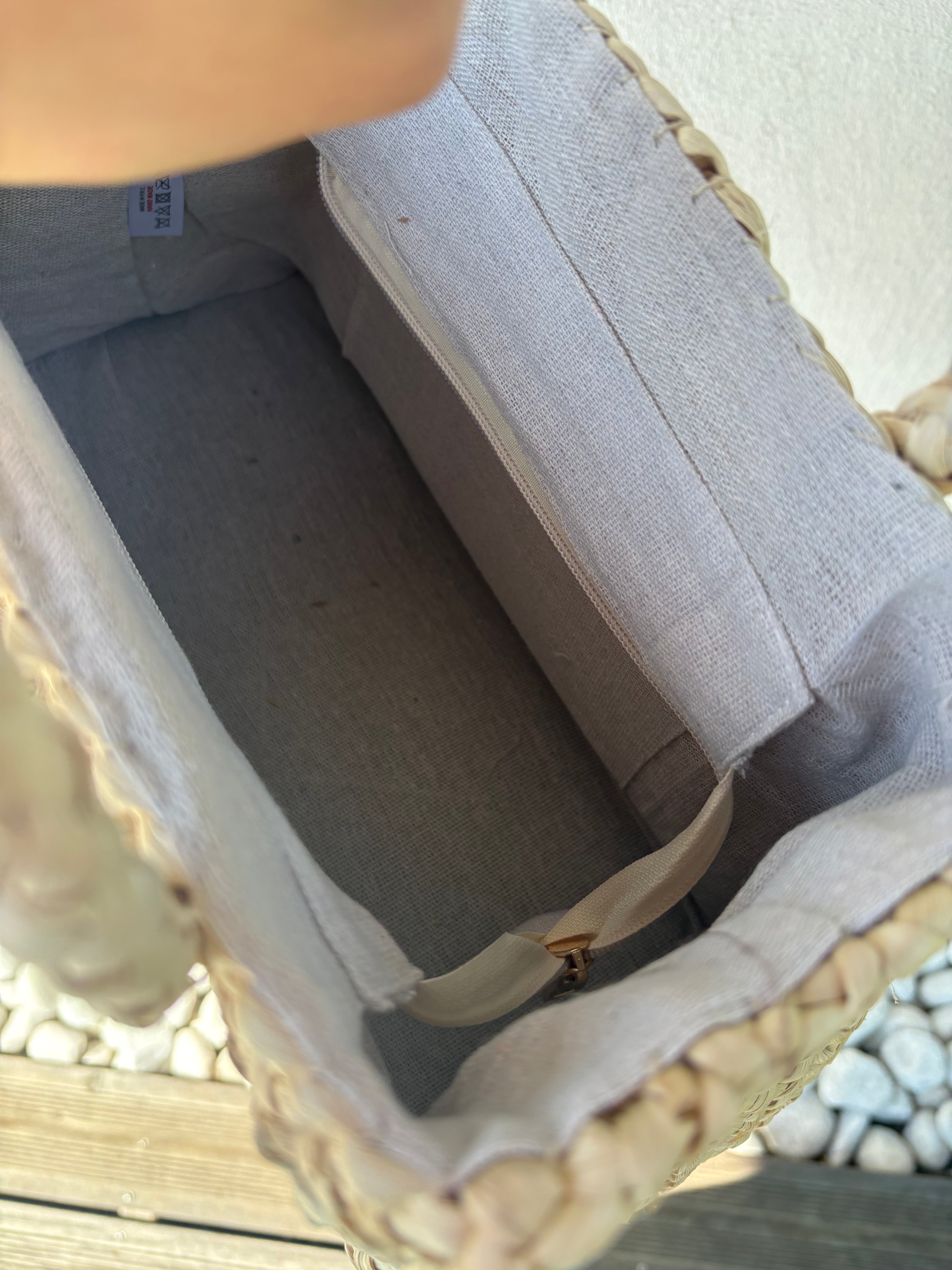 Sac tressé en paille