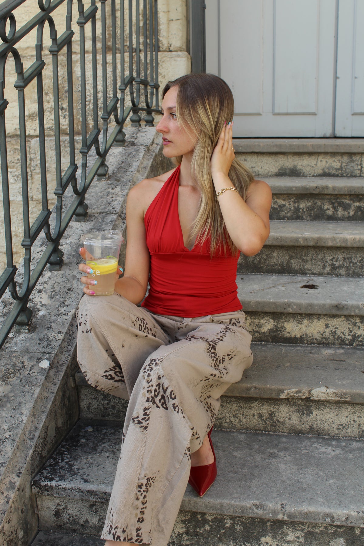 Pantalon léopard