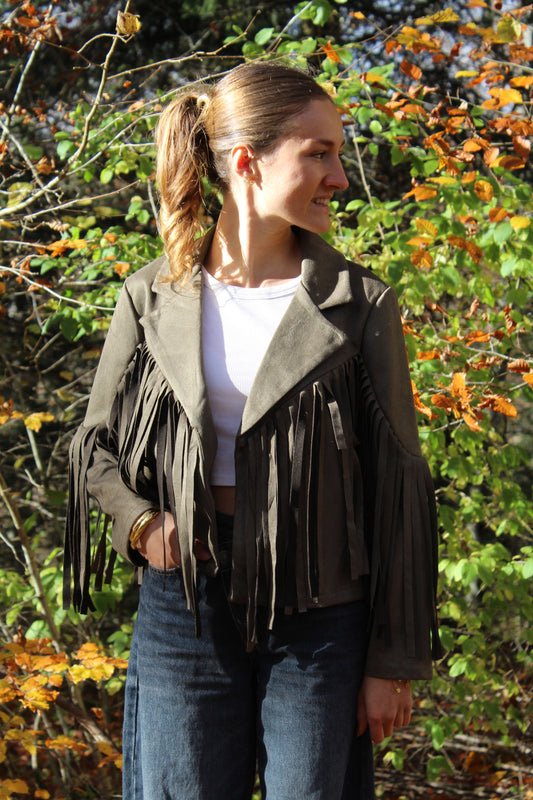 Veste à franges