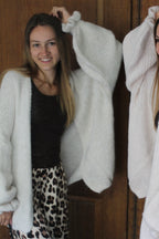 Gilet ouvert écru