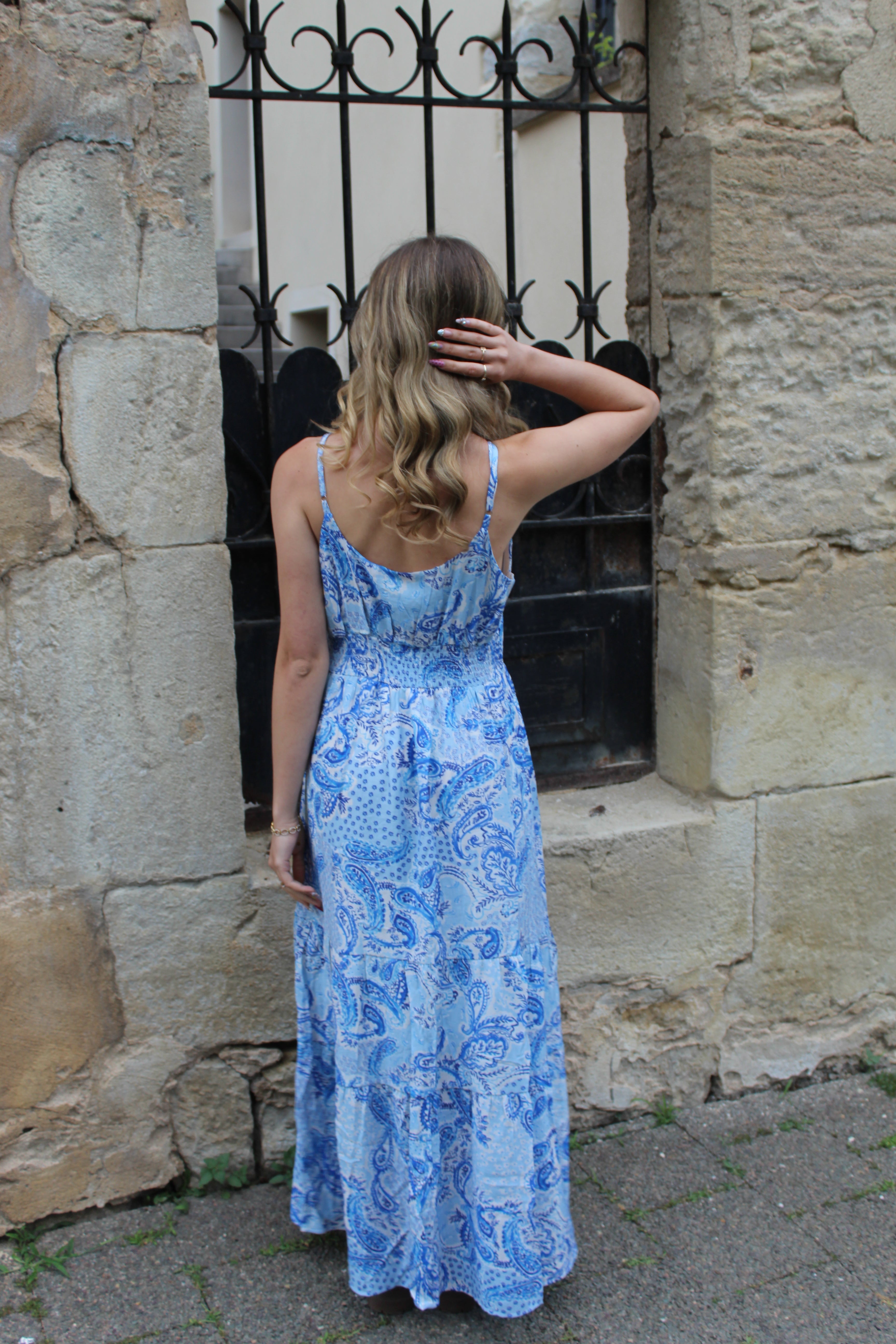 Robe bleu bandana