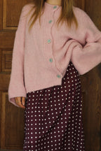 Gilet laine rose