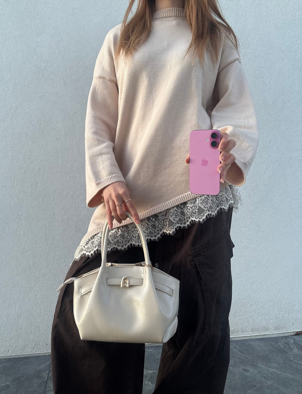 Pull dentelle
