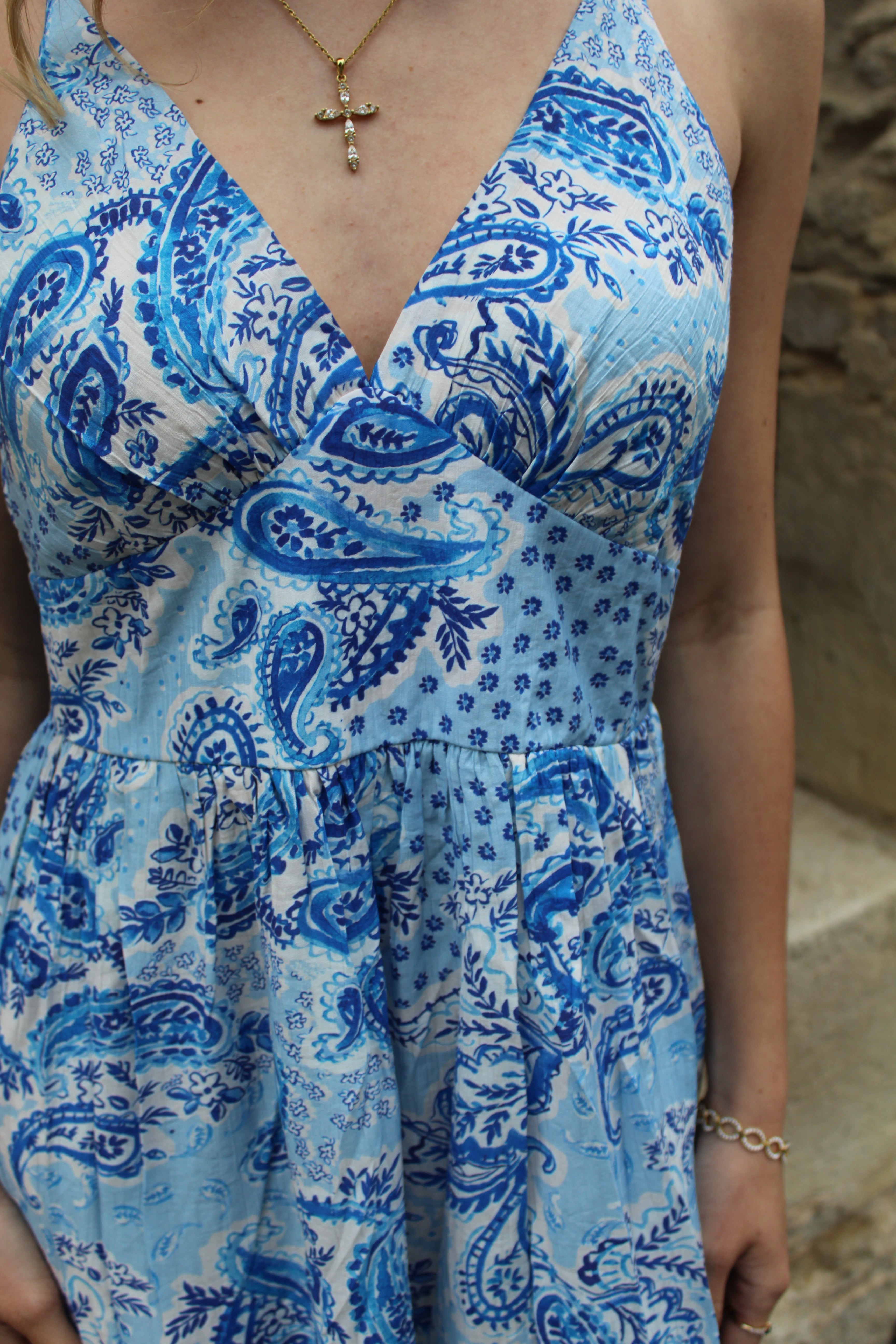 Robe bleu bandana