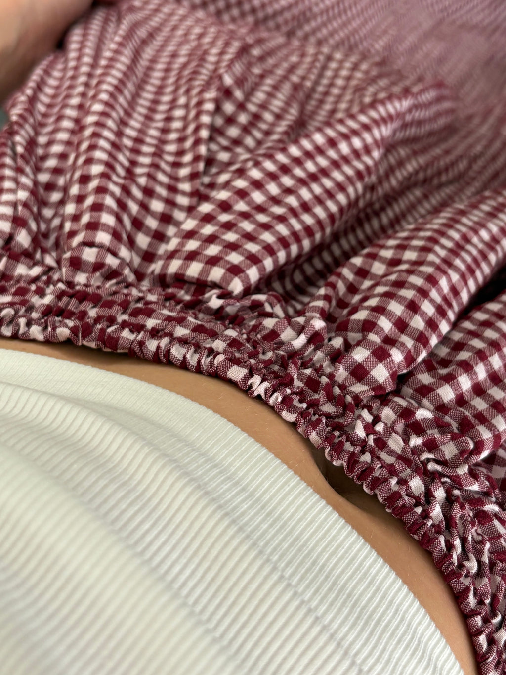 Pantalon carreaux - Bordeaux (précommande)