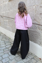 Veste en jean rose
