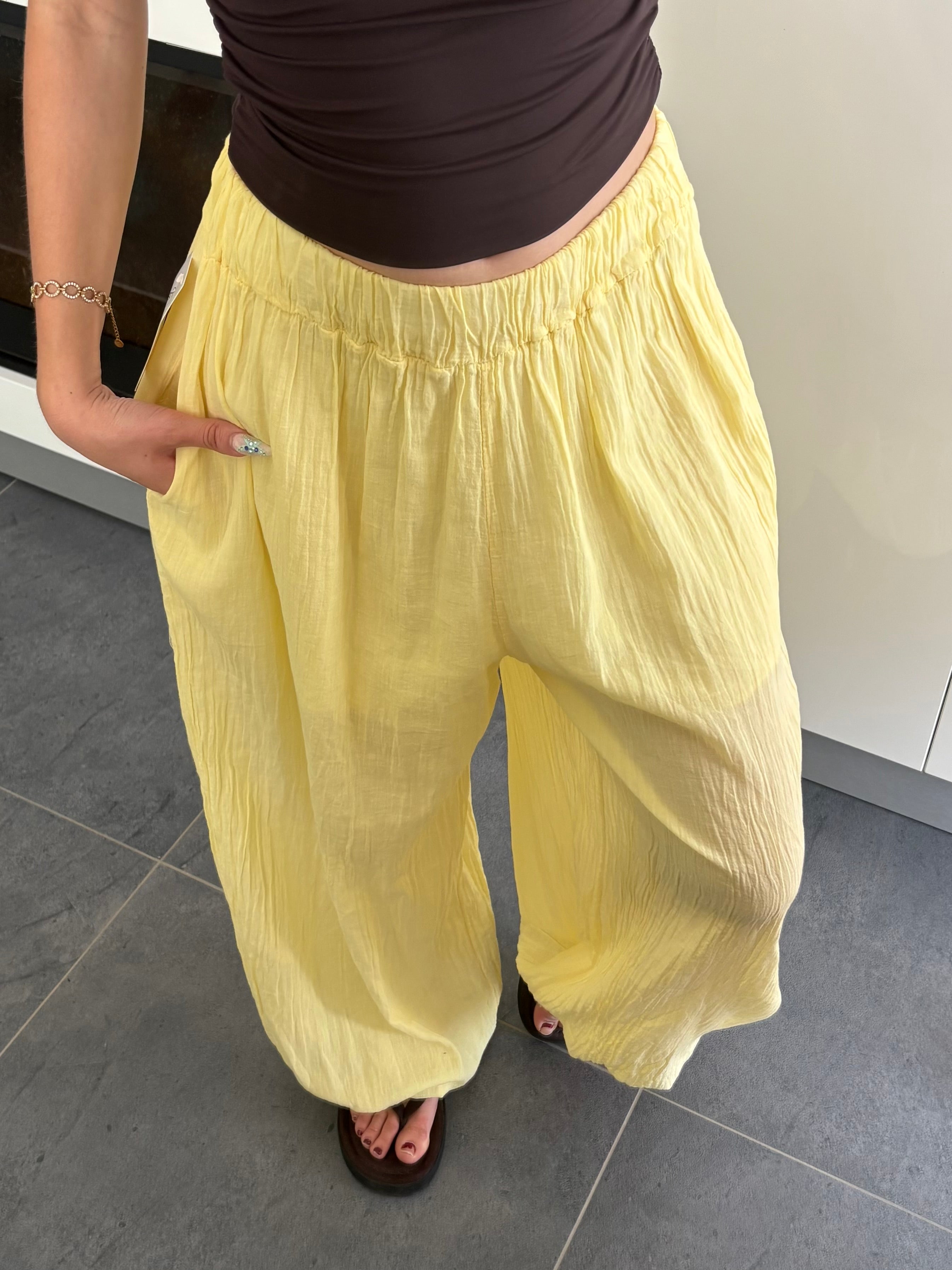 Pantalon ballon - Jaune