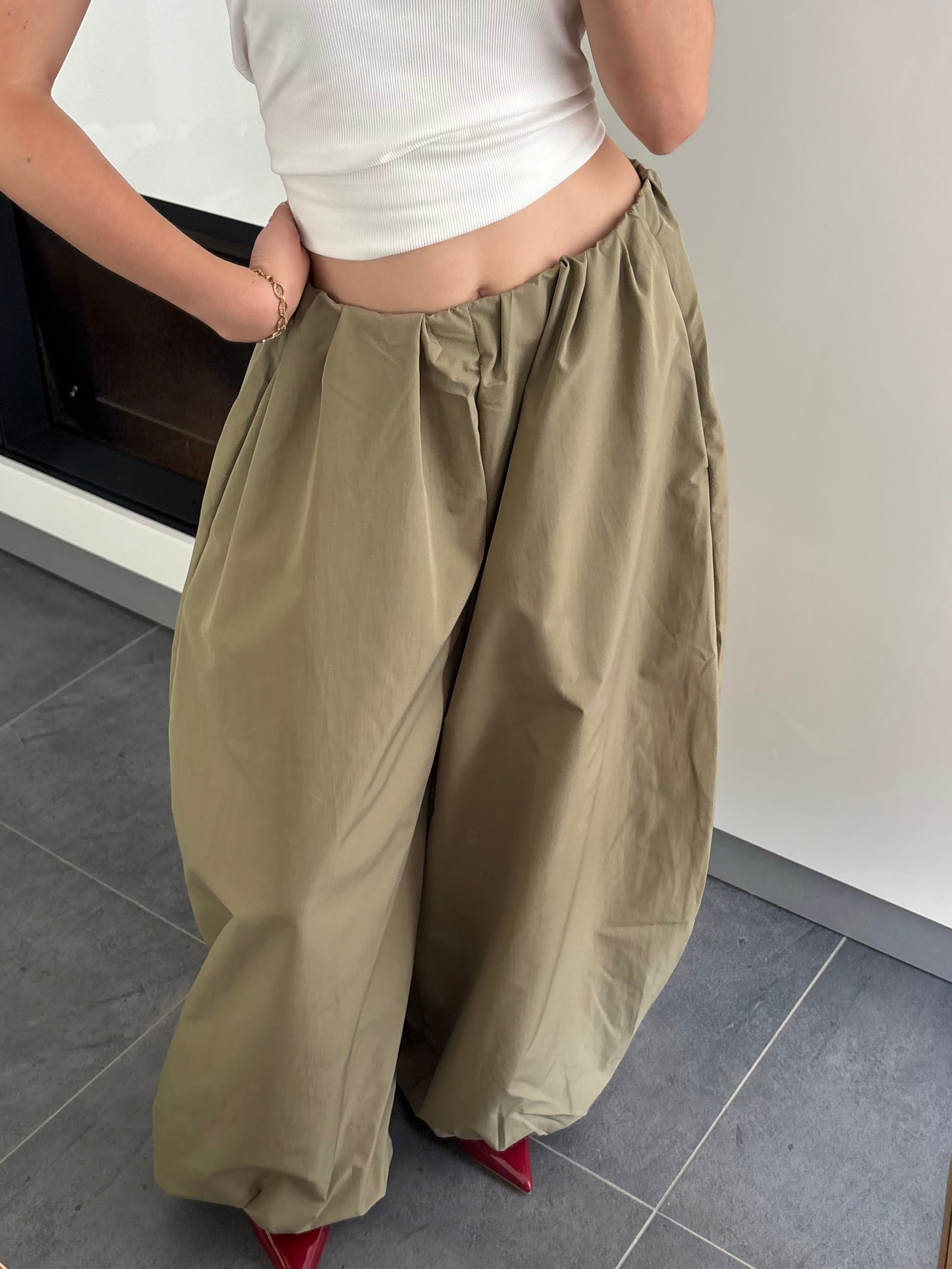 Pantalon bouffant - Kaki