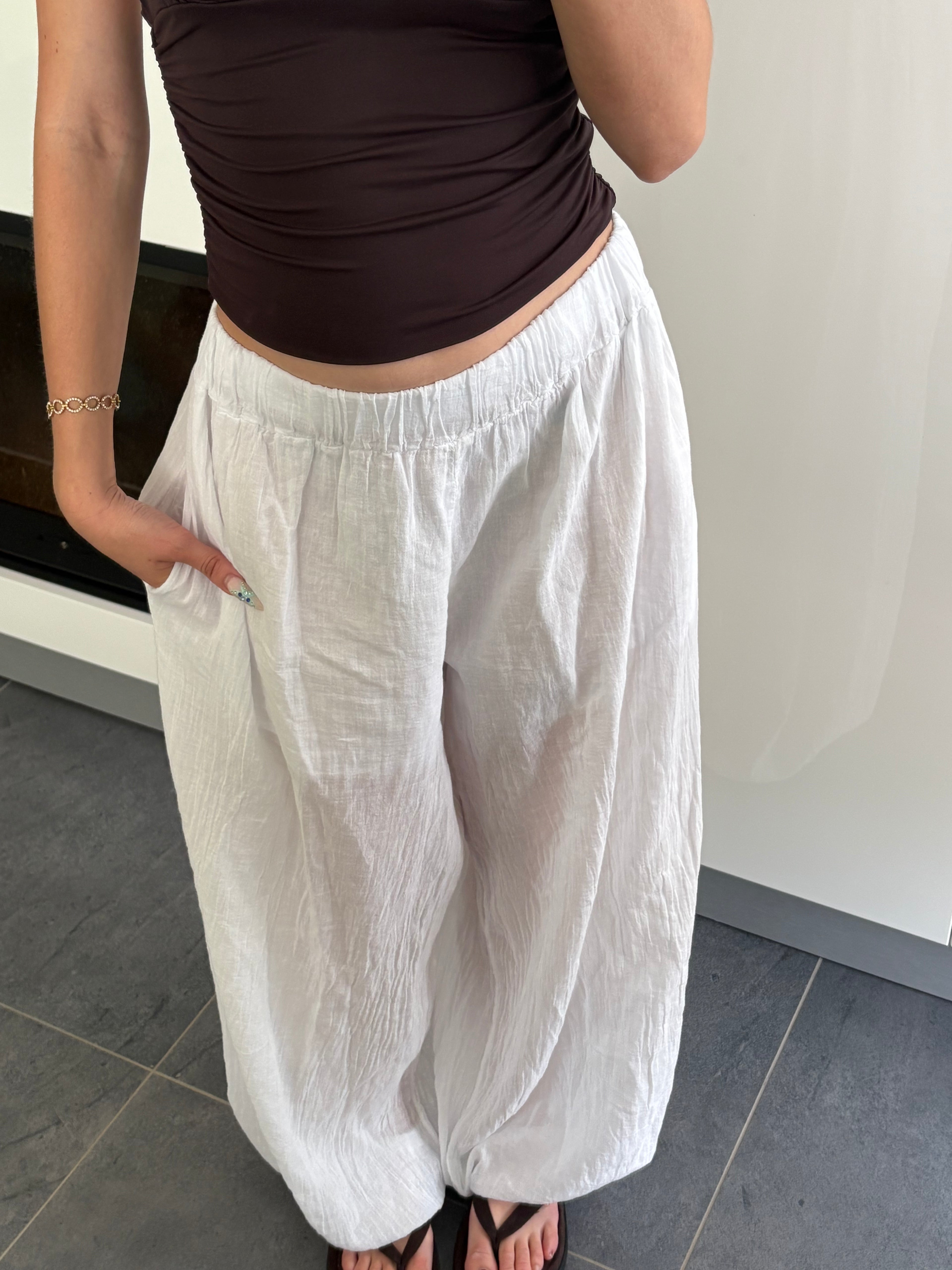 Pantalon ballon - Blanc