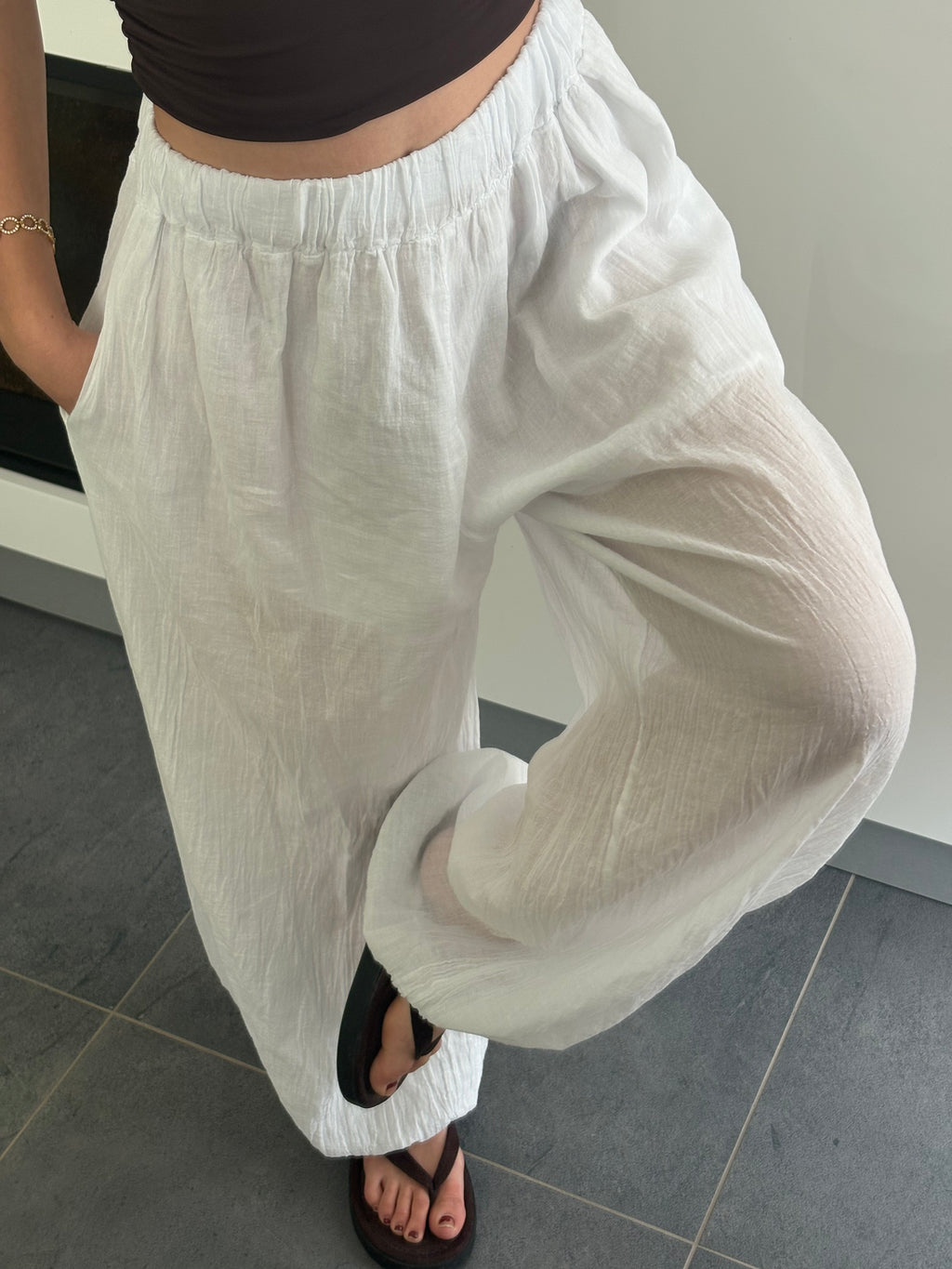 Pantalon ballon - Blanc