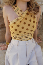 Body pois jaune