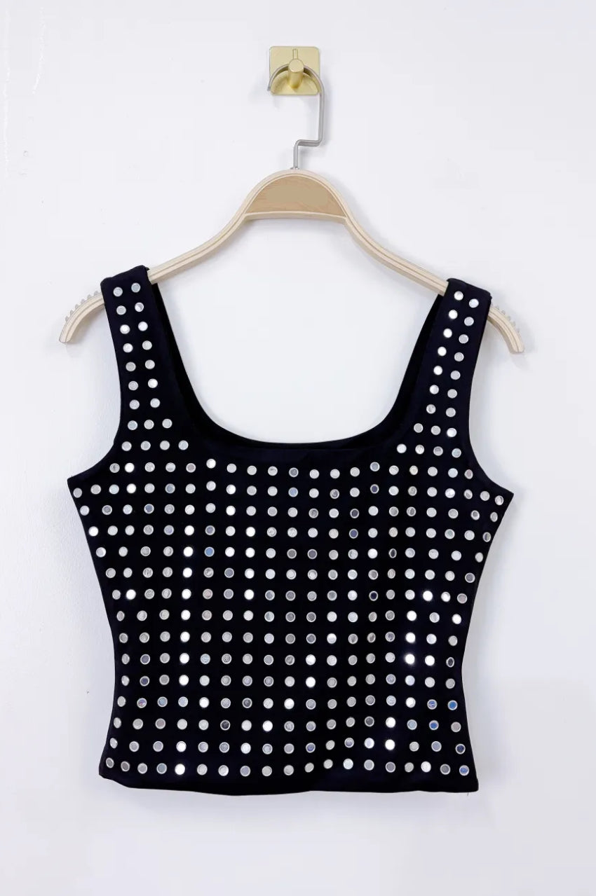 Top clou noir