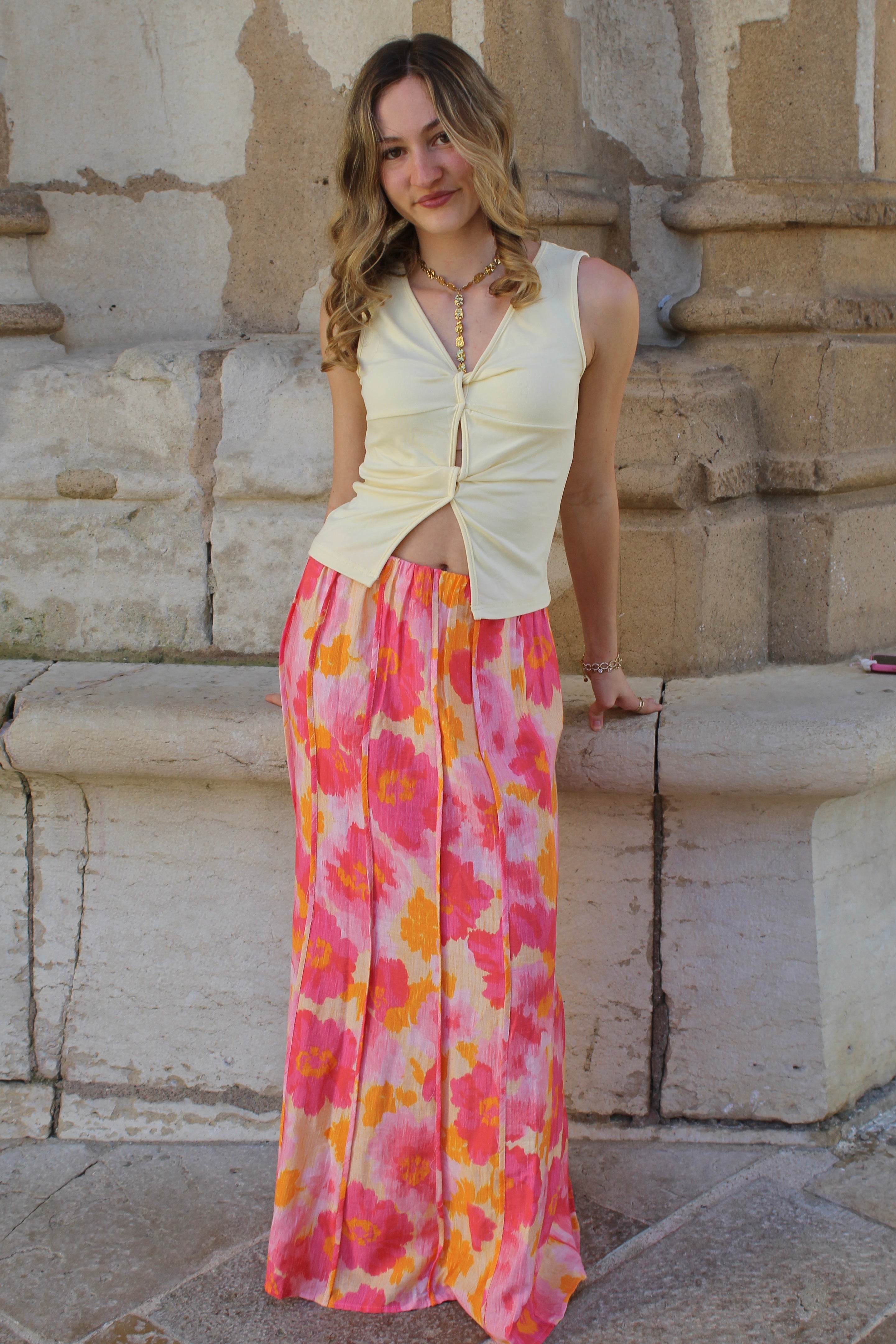 Jupe fleurs