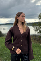 Cardigan cintré - Choco