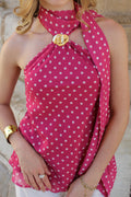 Top à pois rose