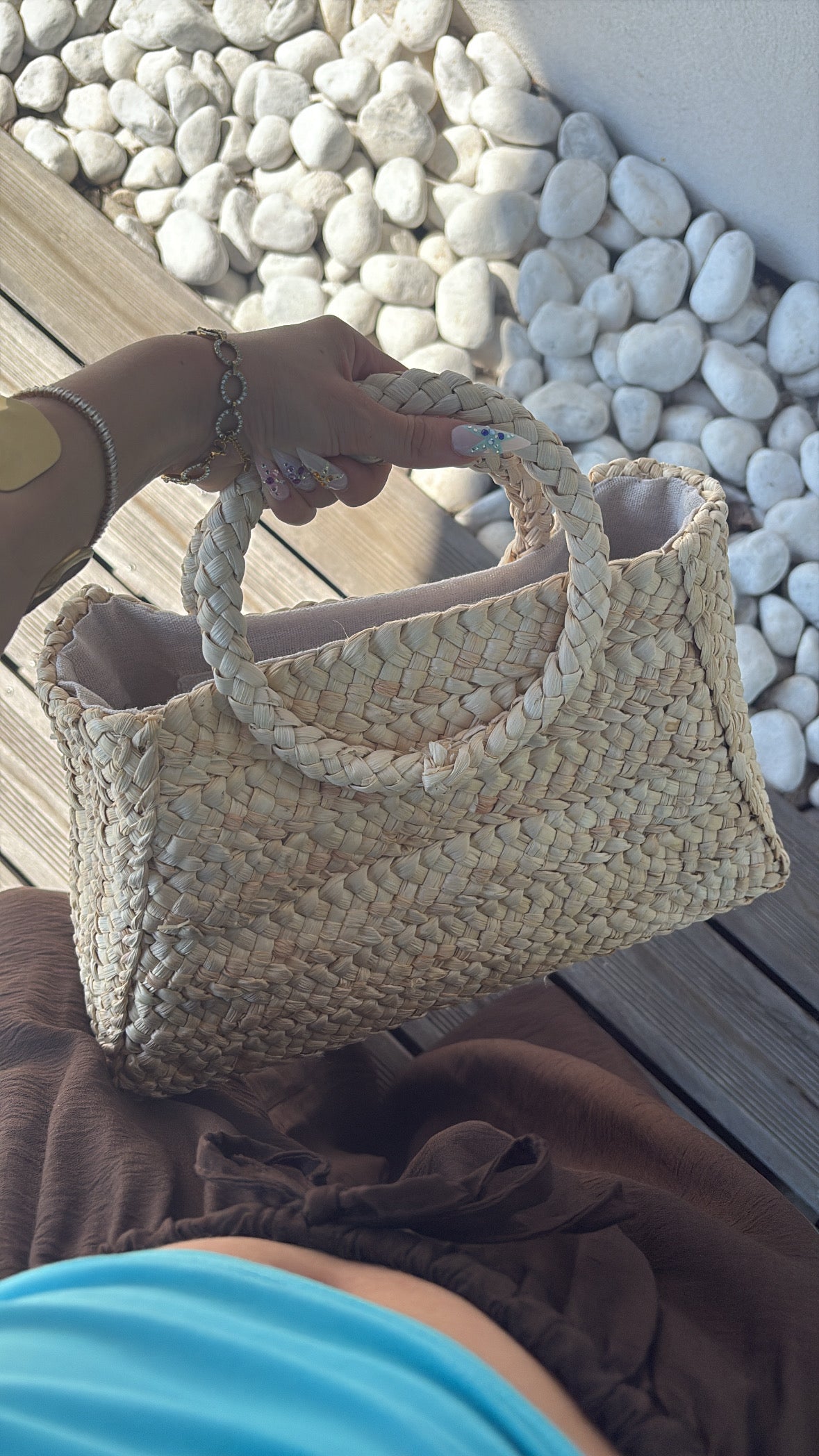 Sac tressé en paille
