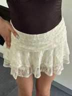 Jupe short dentelle
