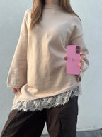 Pull dentelle