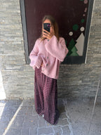 Gilet laine rose