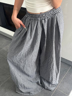 Pantalon carreaux - Marine