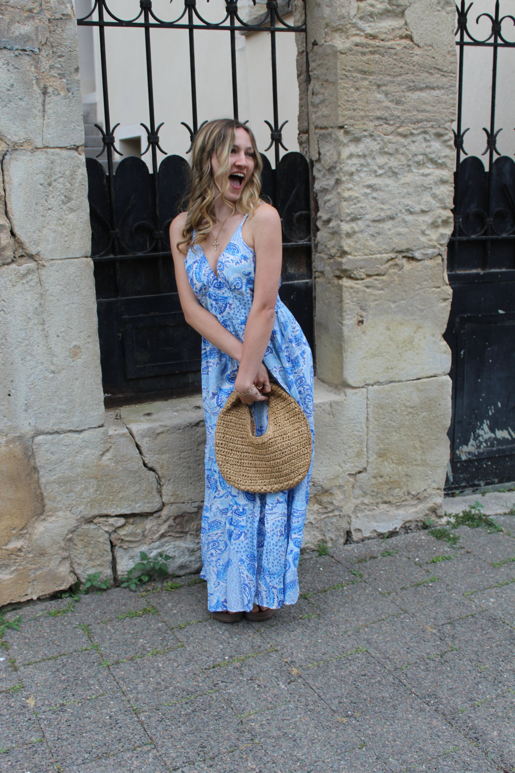 Robe bleu bandana