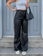 Pantalon simili - Noir
